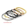 Trendy Charm Cuff Tie Knot Bracelets U Bangles for Women Gold Color 316L Stainless Steel Wire Thin Simple Bangles Jewelry ► Photo 2/6