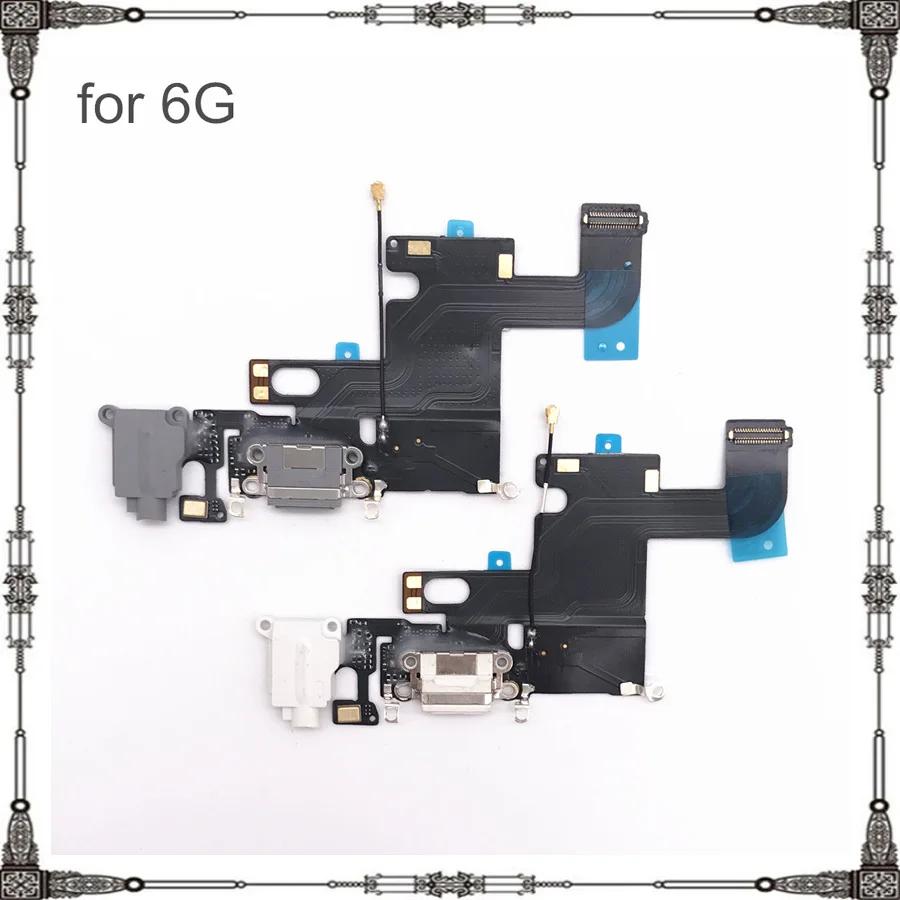 10 Piece USB Charging Dock Flex Cable For iPhone 5 5S 6 6S 6p 7 7Plus Headphone Jack Audio Charger Port Connector Replacement