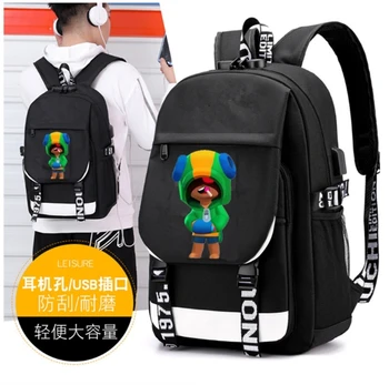 

New Game hero Leon Crow Backpack With USB Charge Men Women USB Travel Laptop Shoulder Bag Children Fashion Schoolbag