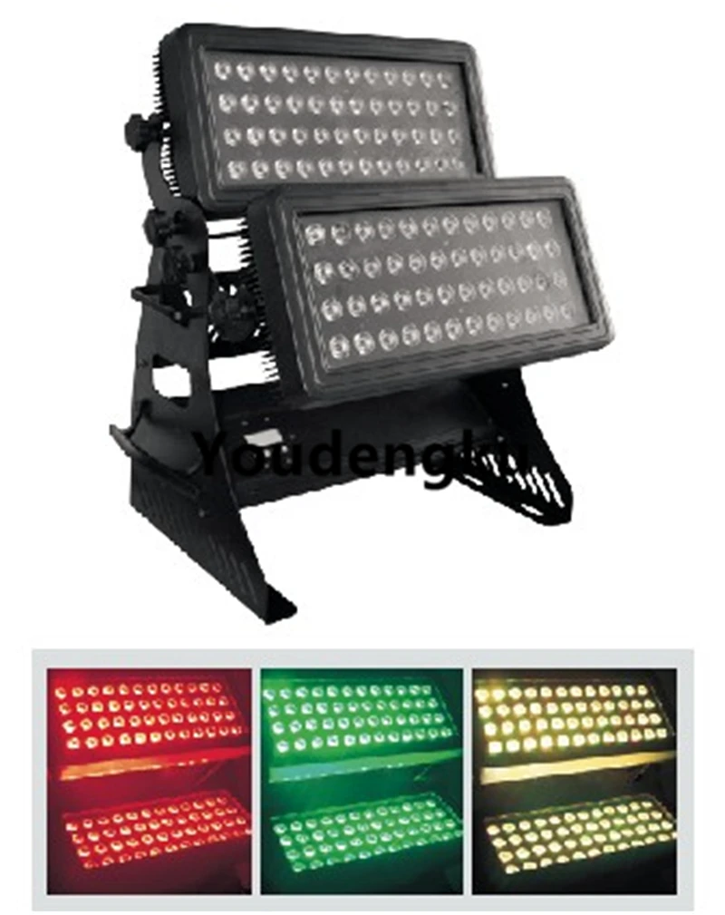 

2pcs hot selling LED city color outdoor 96x18w RGBWA UV 6in1 rgbwa uv city color wall washer led waterproof light