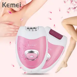 Kemei Женщины Портативный Перезаряжаемый Мини эпилятор машина pofessial роликовый эпилятор машина для удаления бикини триммер