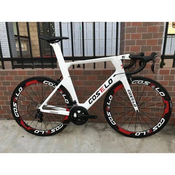 

Costelo AEROMACHINE MONOCOQUE one piece Carbon Road Complete Bike Road Bicycle Frame wheels R8000 Group
