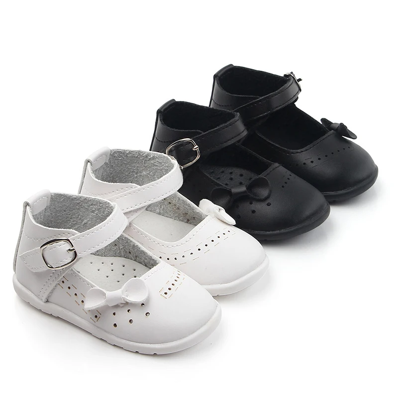 Fashion Baby Girl Shoes Solid Bow toddler Infant Baby Shoes PU Leather Newborn Shoe For baby booties First Walkers