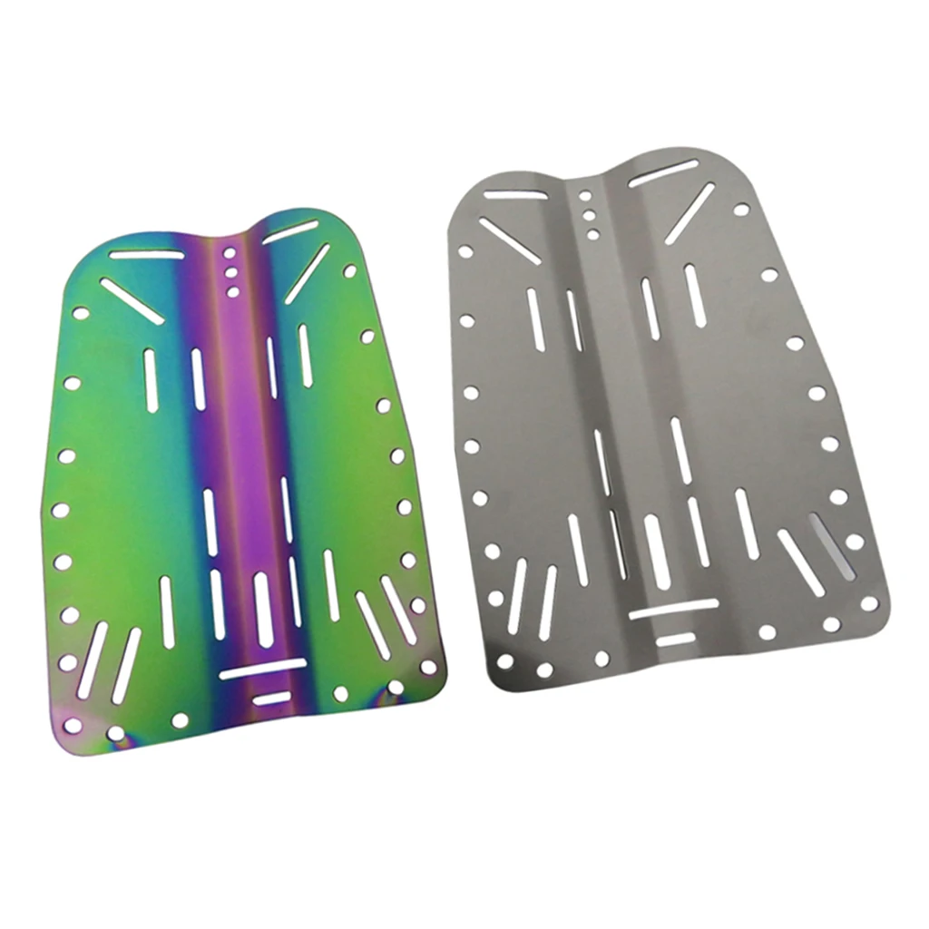 Lightweight Titanium Alloy Dive Backplate Scuba Diving BCD Harness Back Plate Scuba Diving Back Plate for Water Sports 