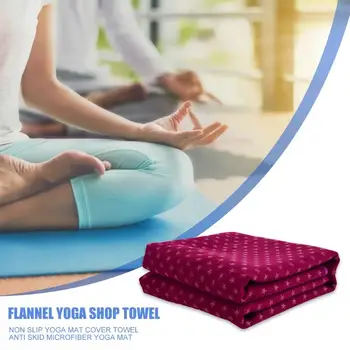 

6x2ft Non Slip Yoga Mat Cover Towel Compact and Portable Carry Convenient Absorbent Polar Fleece Yoga Fitness Blanket