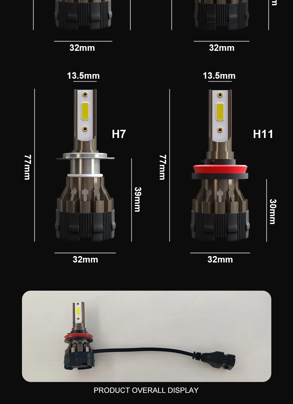 H4 светодиодный лампы H1 9006 HB4 9005 HB3 9003 H10 H8 H9 H7 светодиодный фар автомобиля 6000LM 12V 6000K белый свет прочный Лидер продаж H11 светодиодный авто лампы