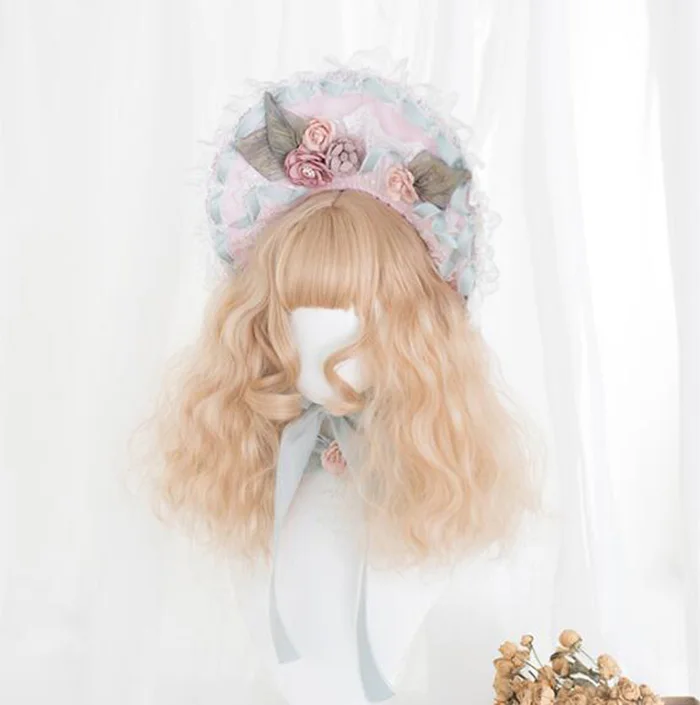 Принцесса Сладкая японская Лолита wigday Harajuku Лолита парик молочный чай baa шерсть рулон Лолита длинный локон парик