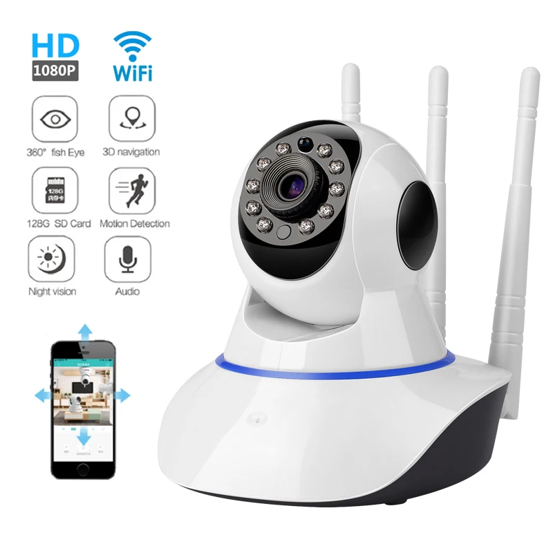 Домашняя ip-камера безопасности Wi-Fi беспроводная сетевая мини-камера наблюдения Wifi 720P камера ночного видения CCTV детский монитор