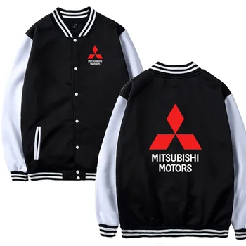 

Mens Baseball Jacket Mitsubishi Car Logo Print Casual HipHop Harajuku Sweatshirts Mens Baseball uniform Slim Fit Unisex Clothing