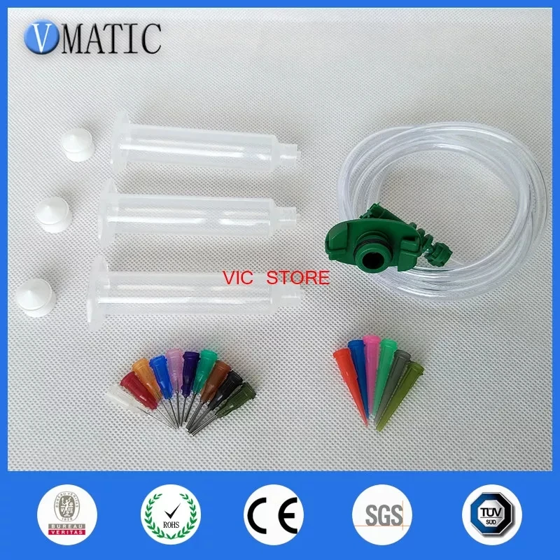 

Spritze Fr Ltpaste Flussmittel Flssigkeiten SMT PCB Lotpaste Dosiernadel Set