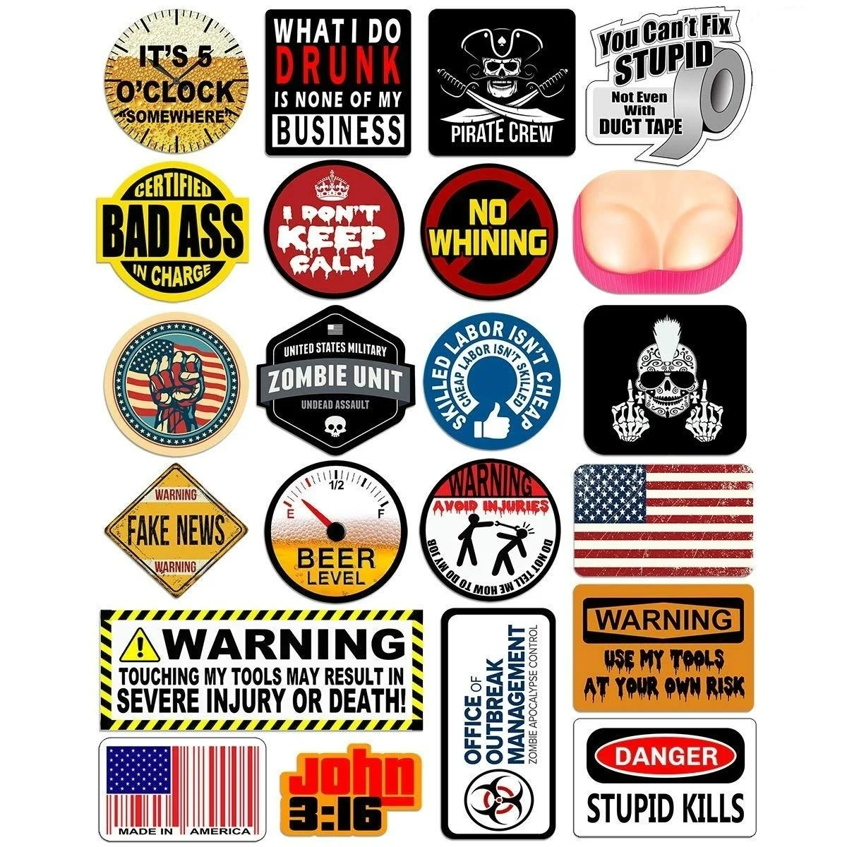 Realtor Certified Bad Ass Hard Hat Decals Funny Helmet Stickers 2 PACK