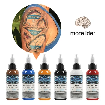 

Suministros para tatuajes, 1 Oz (30 ML), 16 colores, conjunto de tinta permanente para tatuajes, Kit de pigmento para Microbladi