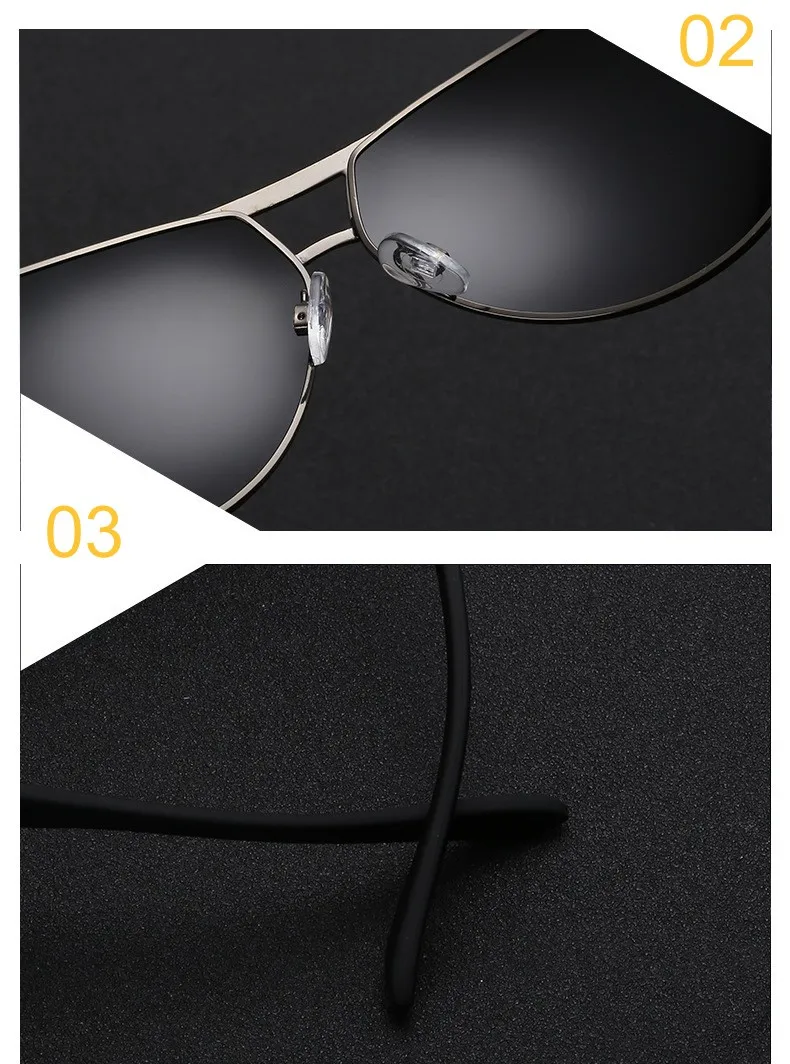 2020 New Classic Men Polarized Sunglasses Polaroid Driving Pilot Sunglass Man Eyewear Sun Glasses UV400 High Quality CC0444