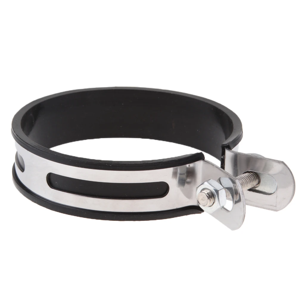 Motorcycle Exhaust Pipe Holder Clamp Fixed Ring for Muffler 100mm
