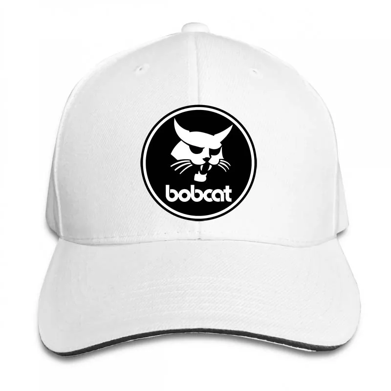 Бейсбольная кепка с логотипом Bobcat для мужчин и женщин, Кепка-Дальнобойщик, модная Регулируемая Кепка - Цвет: 2-White