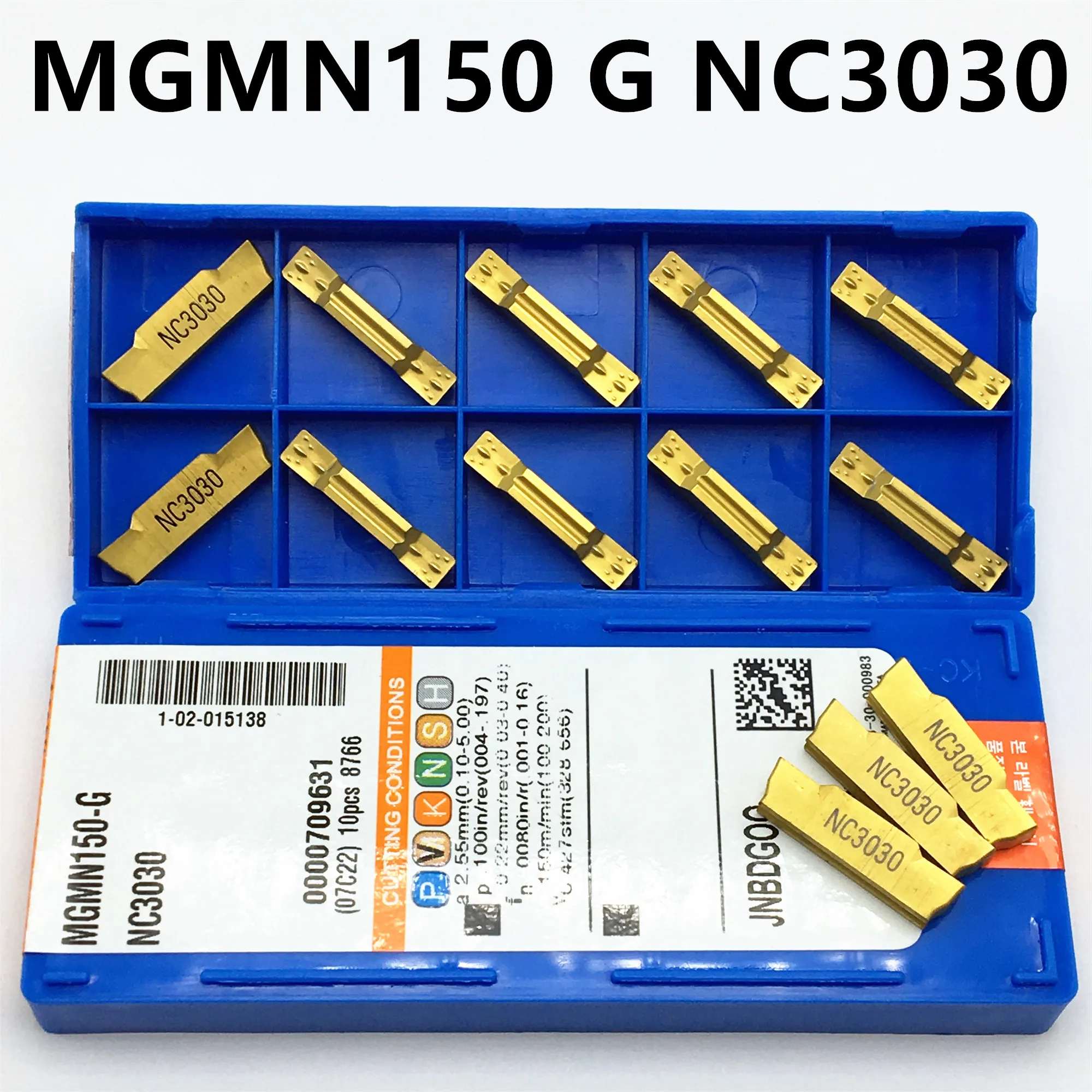 Токарный инструмент MGMN150 G NC3030 10 шт. для металла 1 5 мм карбидные вставки Φ плоский