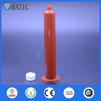 

Free Shipping 10pcs 55cc/ml US style Newest Dispenser Air Pressure Syringe With Piston Dark Amber Color