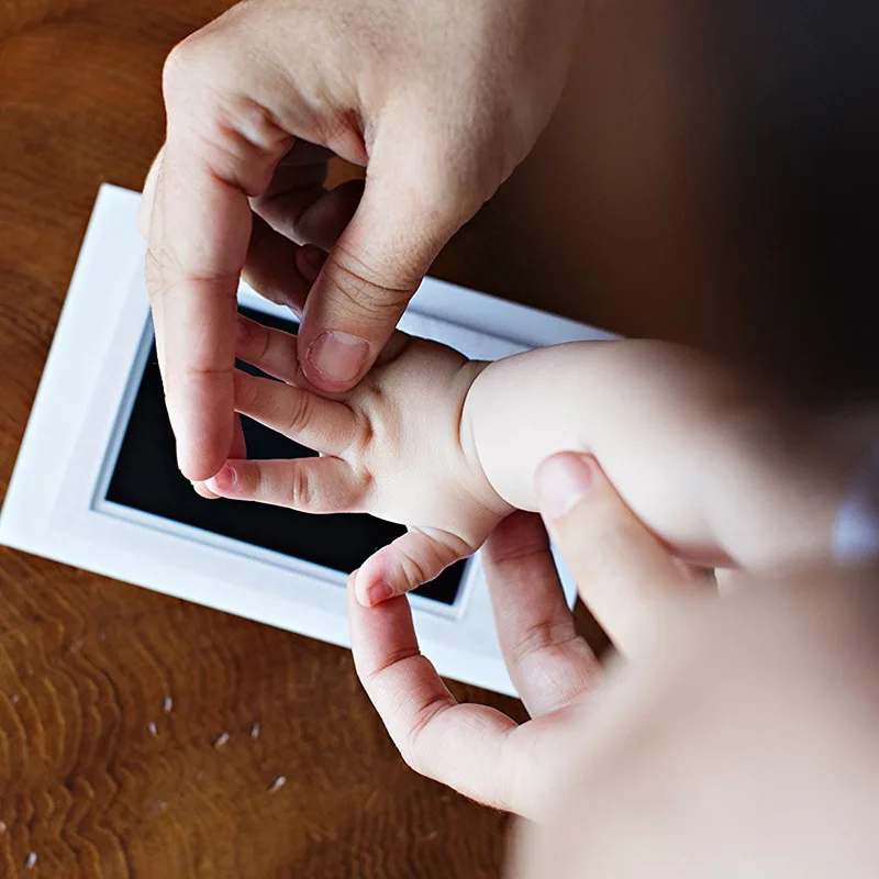 Impresión de huella de bebé recién nacido, marco de mano y pie para bebé, regalos, impresión a mano, Kit de fundición, decoración del hogar