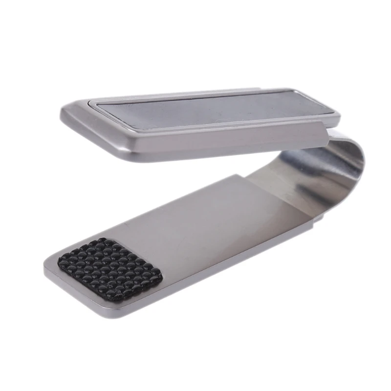 Men's Business Wallet Stainless Steel Carbon Fiber Money Clip Credit Card Holder 2