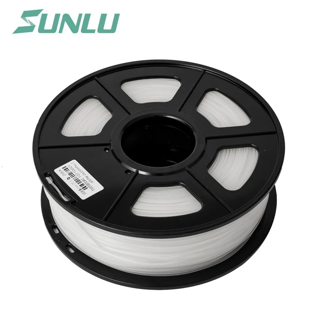 SUNLU ABS 3d нити для принтера 1,75 мм 2.2LBS/1 кг с катушкой Черный ABS нити