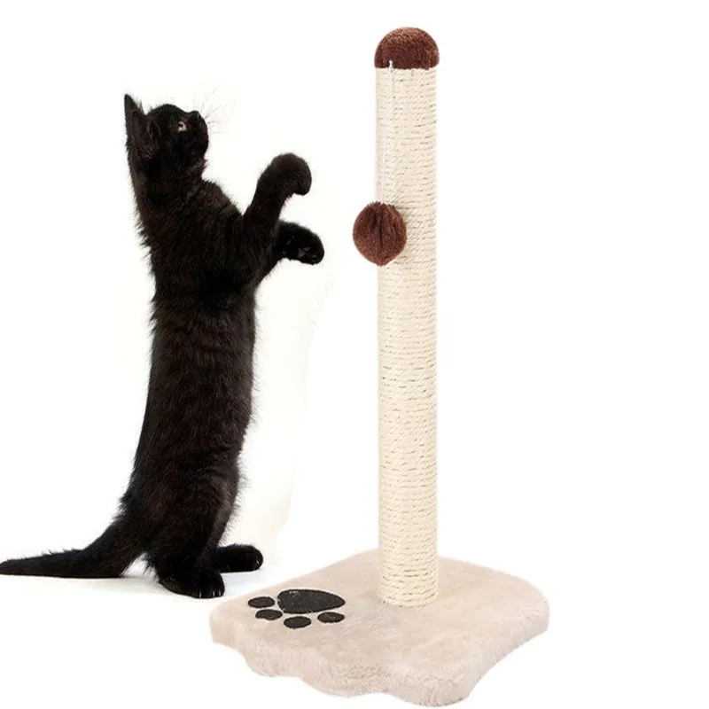 Съемная Когтеточка для кошек, башни из сизаля, шлифовальный коготь, захватывающая игрушка, подвесной плюшевый шар, легко отсоединить x