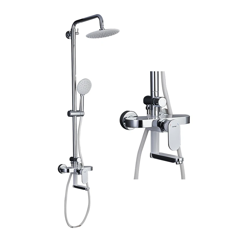 G2419-8 chrome white GAPPO смеситель для душа смесительная Ванна комната Душ Смеситель для смесителя Ванна Душ набор насадка дождь набор ванная комната настенный установленный кран - Цвет: G2419-8 chrome white