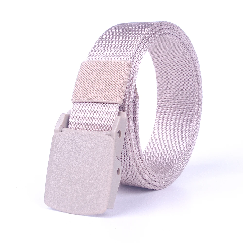 

POM Quick-drying Smooth Buckle Canvas Belt Unisex Narrow Military Training Designer Belt Korean Fashion Luxury Pants Accessories