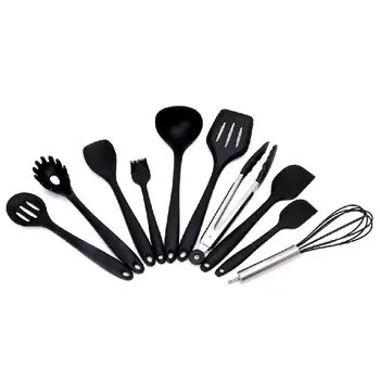 

10Pcs Heat Resitant Non-stick Silicone Kitchen Utensils Set Cooking Bake Tool