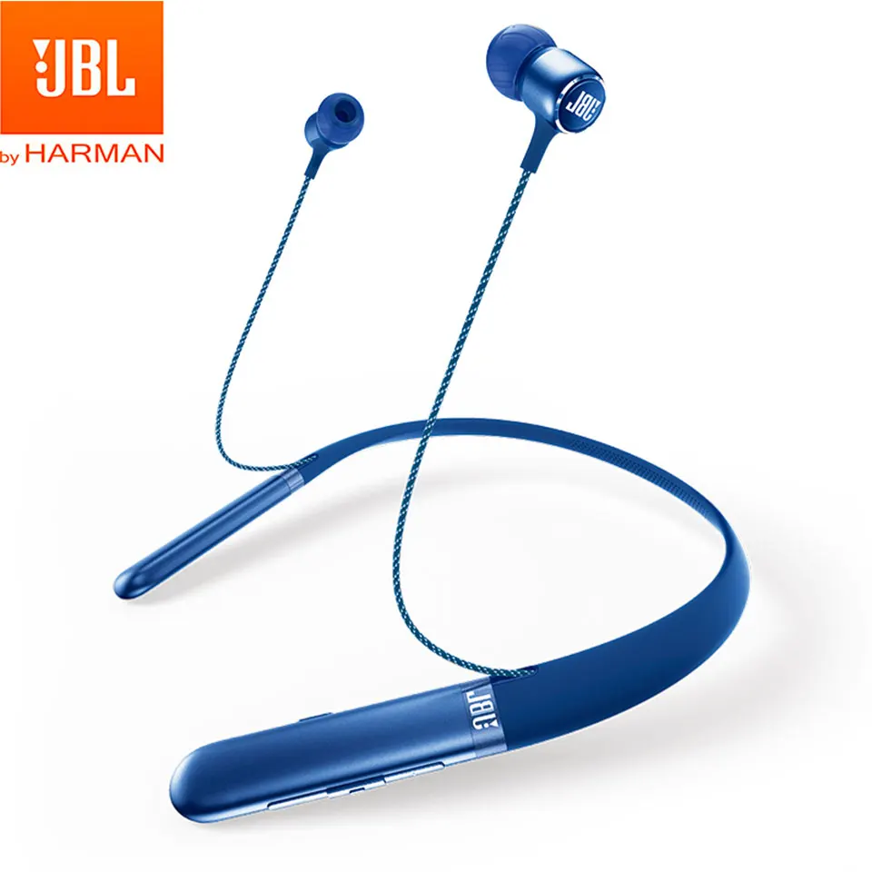 JBL Live 200BT беспроводные Bluetooth наушники беспроводные магнитные наушники спортивные басы Наушники громкой связи звонки с микрофоном - Цвет: Синий