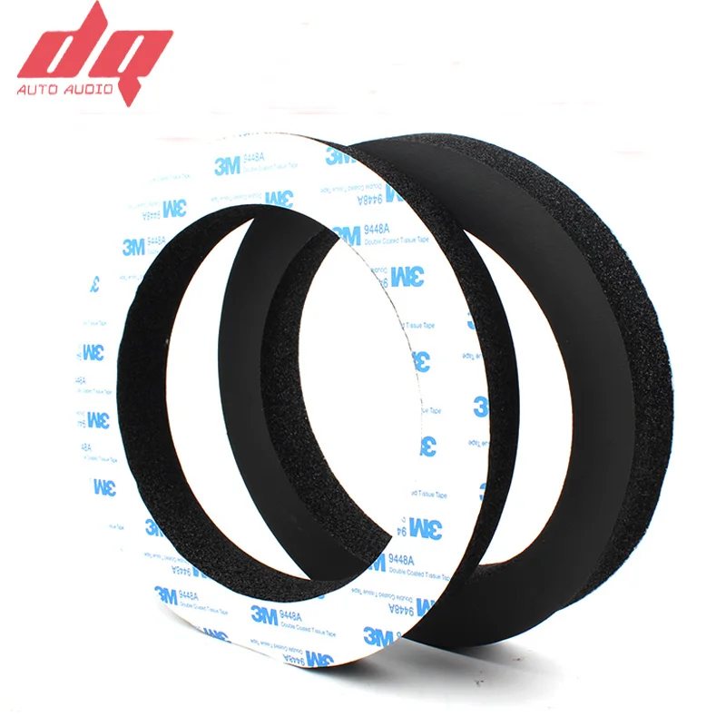2pcs 6.5 inch Car Speaker Ring Bass Door Trim Sound Insulation Cotton