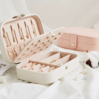 

Rings Earrings Necklaces Multi-functional Jewelry Box Display Storage Case
