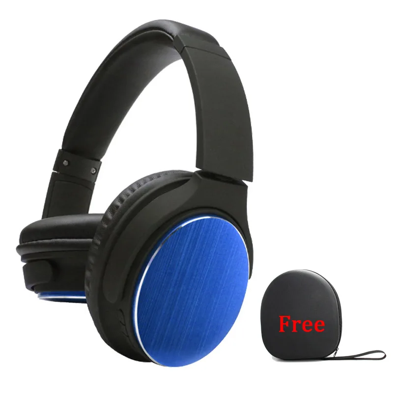 Роскошные Металлические Bluetooth наушники с поддержкой TF FM радио Супер Бас