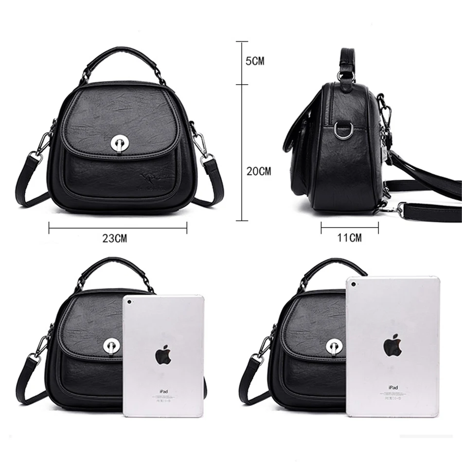 Многофункциональные рюкзаки для девочек-подростков Mochila Feminina, женские кожаные рюкзаки высокого качества, небольшой рюкзак в консервативном стиле