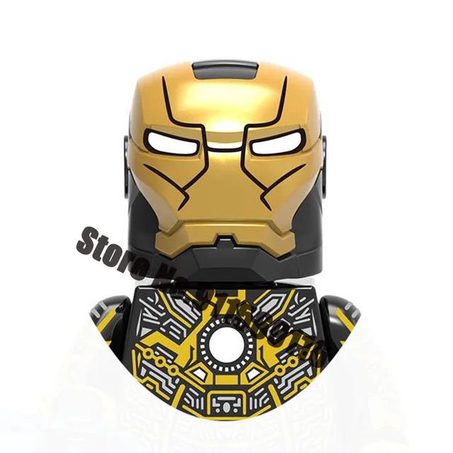 Superhero Iron Man Building Blocks Bricks Pepper Ultron Tony Stark Mark War Machine Action Figures Kids Toys Christmas Gifts H-X1169