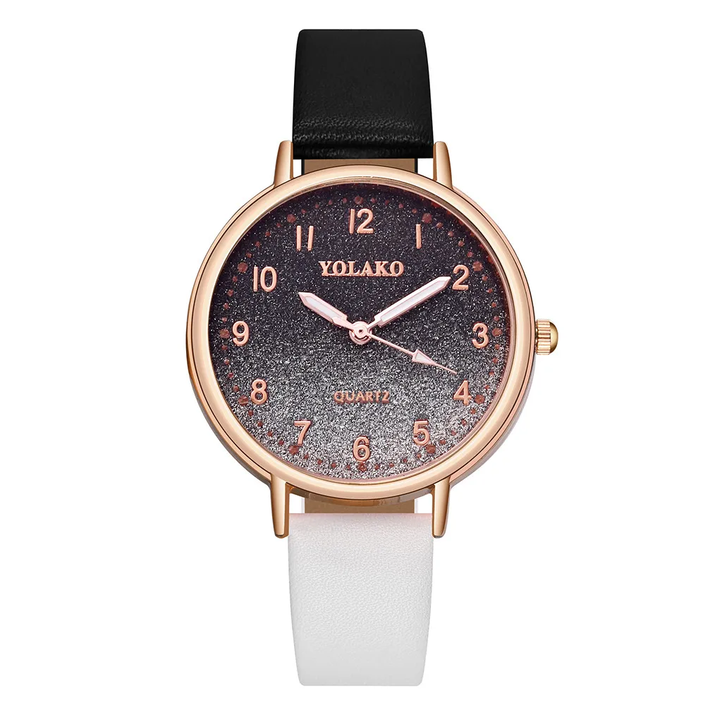 Reloj mujer женские часы модные montre femme простой градиентный циферблат с бриллиантовым ремешком женские кварцевые часы bayan kol saati - Цвет: Многоцветный