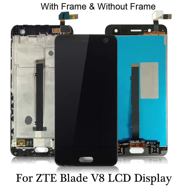 Кодирующий преобразователь сенсорного экрана в сборе для ZTE Blade V8 ЖК-дисплей