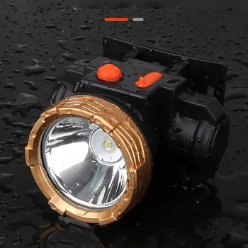

Outdoor Rechargeable Strong Headlamp USB Fast-charged Led Waterproof Fishing Lamp Head-mounted Large-capacity Lithium Flashlight