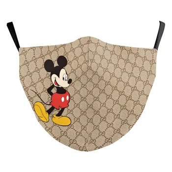 

Adult Face Mask Mickey Mouse 3D Printing Cartoon Minnie Disney Masks Washable Anti-Dust Reusable Breathable Protective Mouth