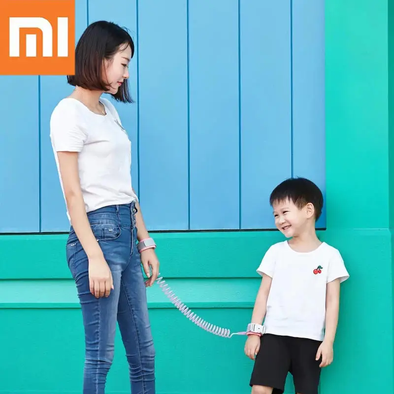 Xiaomi Mijia Новое поступление 2 м Анти-потери ремень браслет безопасности Регулируемый ребенок дети тяги веревка браслет 5