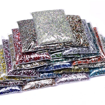 

YL Wholesale 14400 PCS SS3-SS40 Glitter Rhinestones Non Hotfix Flat Back Strass Sewing Fabric Garment Rhinestone Nail Art Stone