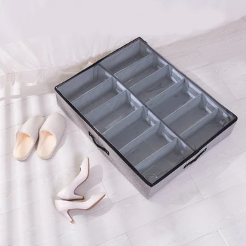 

LBER Transparent Shoes Box Drawer Organizer for Shoe Storage Foldable Box for Shoe Home Under Bed Storage