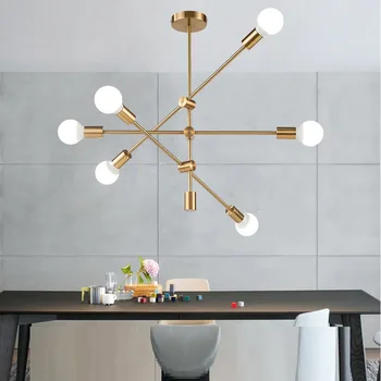 

Modern Led Chandelier Black Gold Chandeliers Ceiling for Living Dining Room Bedroom Kitchen Lighting Fixture Restaurant Lamp E27