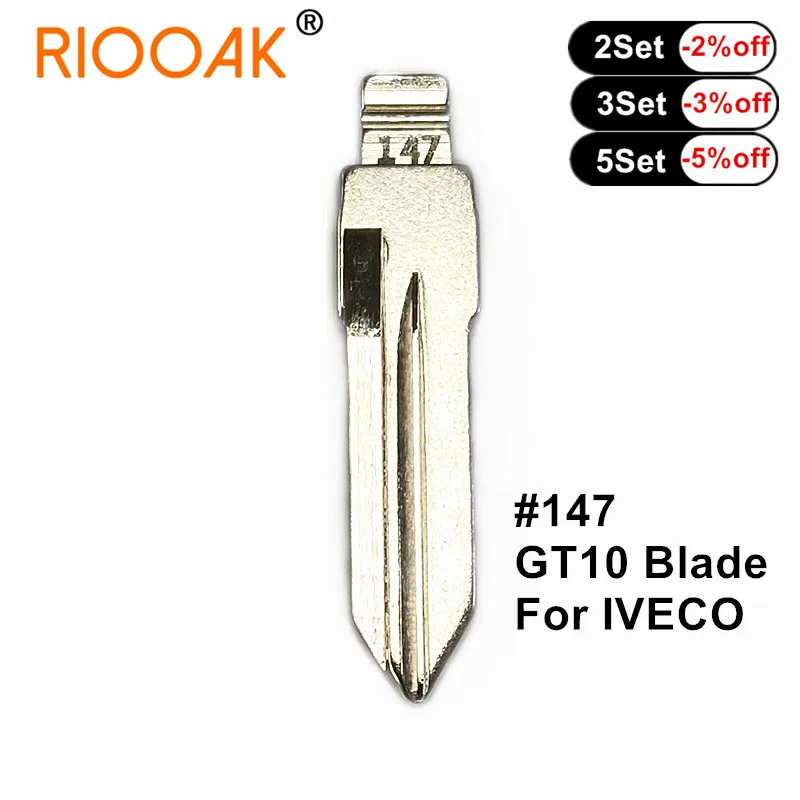 

10 шт./лот #147 lishi GT10 металлическая заготовка, необработанный откидной ключ KD VVDI, дистанционный ключ для IVECO, автозапчасти, внутренние детали