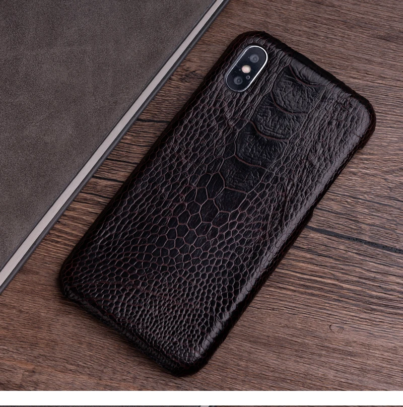 Страусиная кожа чехол для телефона для iPhone X XS Max XR чехол для Apple 5 5S SE 6 6S 7 8 Plus защитный чехол для телефона