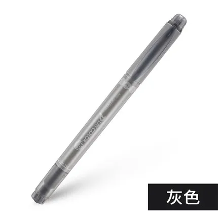 3pcs gray Япония TOMBOW Dot ручка с двойной головкой, волнистая цветная ручка, милая настольная книга, дневник, креативный хайлайтер, 3/12 цветов, набор, игра в цветной горошек - Цвет: 3pcs gray