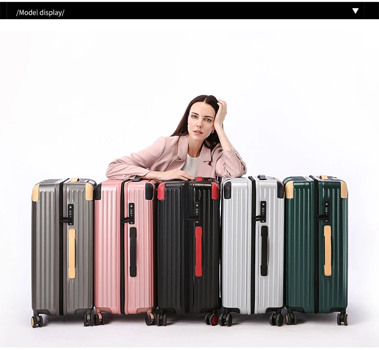 Edison PC Material INS Wind Retro Trolley Case Suitcase Student Luggage Men and Women 20 inch Universal Wheel Trolley Case