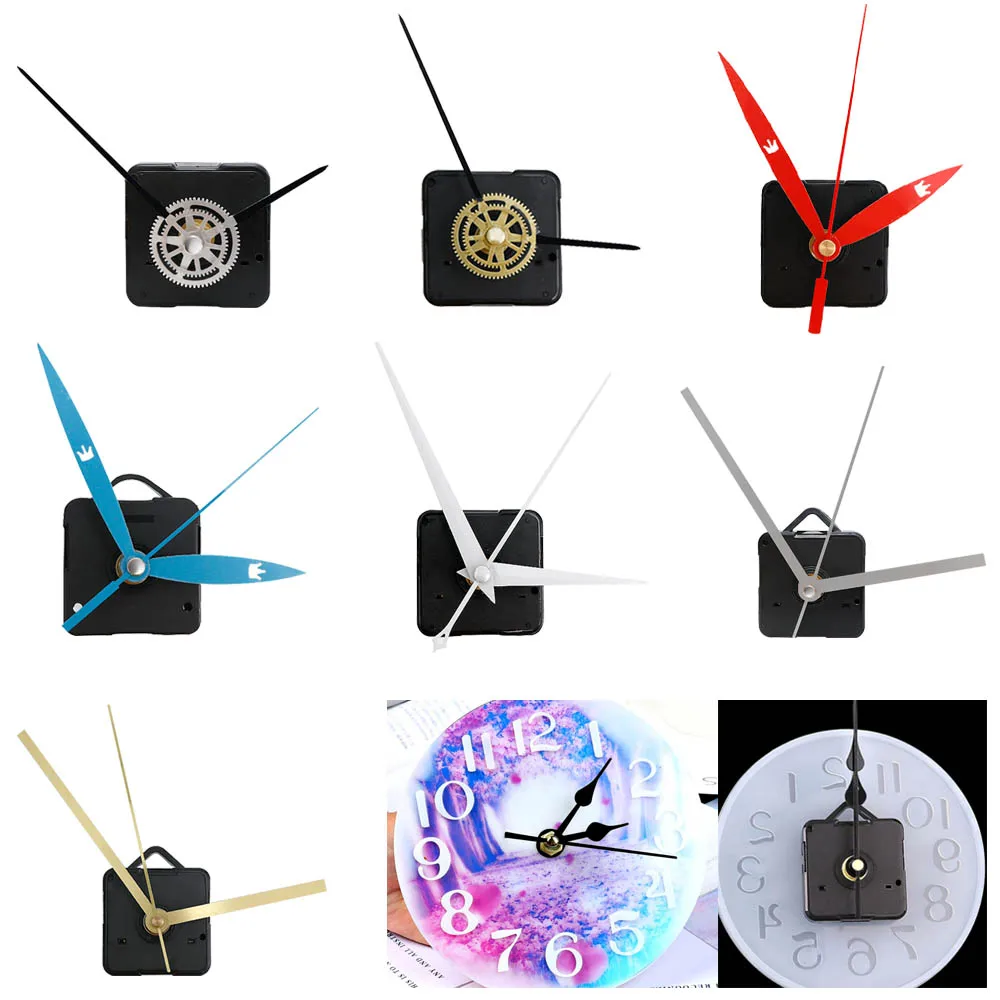 1pc Silent Clock Movement  Silicone Mold Clock For Jewelry Clock Resin Silicone Mold Tool DIY Epoxy Resin Molds DIY Accessories