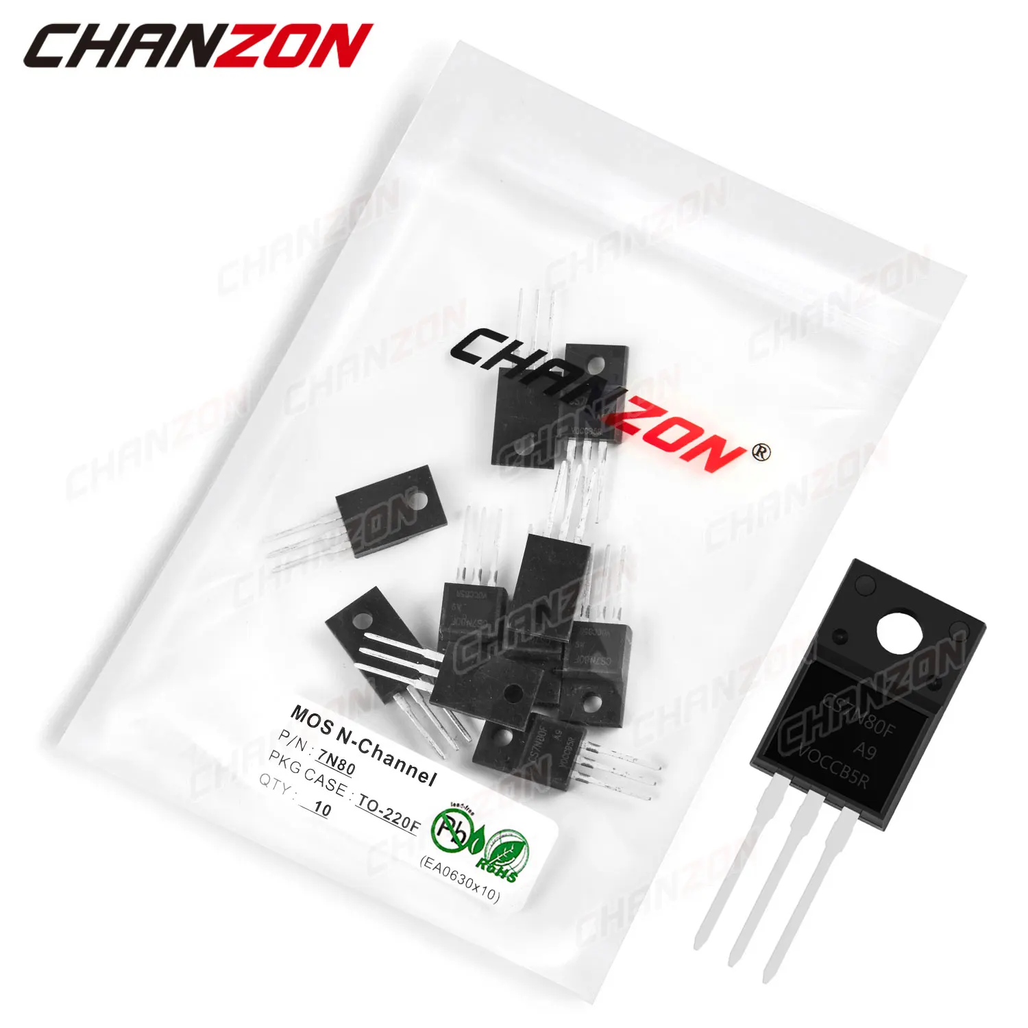 Chanzon 10pcs STF3NK80Z TO-220F Sic Mosfet Transistor