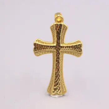 

Gold Jewelry Girl Fox 3D Hard Gold Charms Fine Charm Cross Card 999 Gold Cross Pendant For Women Lucky Bead Lucky Gift