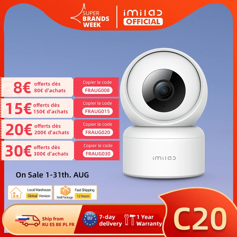 TRENDING! Imilab C20 1080P Babyfoon Met Camera Smart Home IP Camera WiFi Security Surveillance Baby Monitor Sound Detection Night Vision